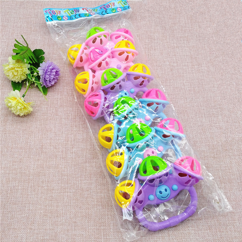 F105A New 53 rattle +12 children comfort baby toy rattle Yiwu factory supply