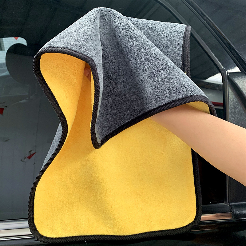 高密洗車タオルサンゴの毛の両面を厚くして、車のタオルを拭きます。|undefined