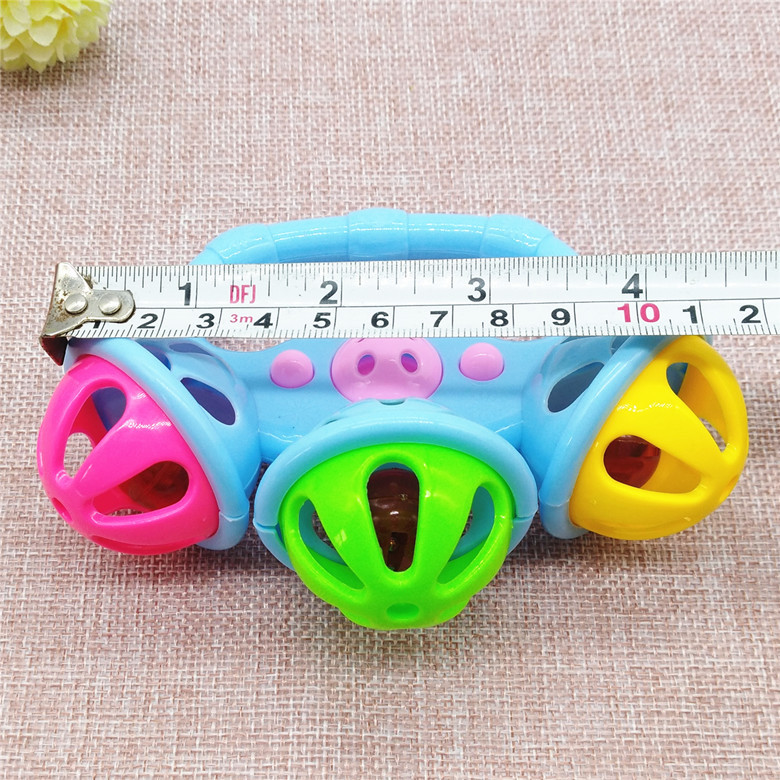 F105A New 53 rattle +12 children comfort baby toy rattle Yiwu factory supply