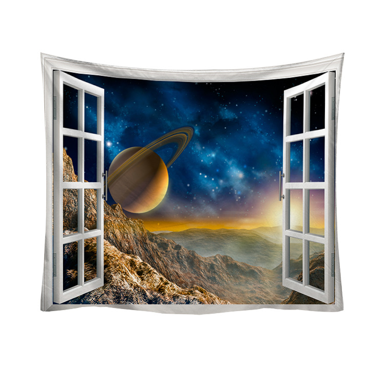 Cross-border direct supply outside the window Starry Sky series home bedroom decoration tapestry room background wall decoration cloth wall tapestry