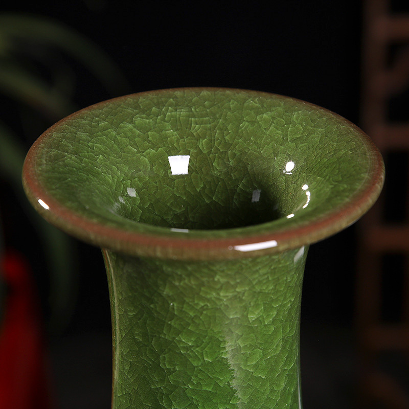 Jingdezhen Ceramic Vase Living Room Flower Arrange TV Cabinet Porcelain New Chinese Antique Home Decorations Craft Ornaments