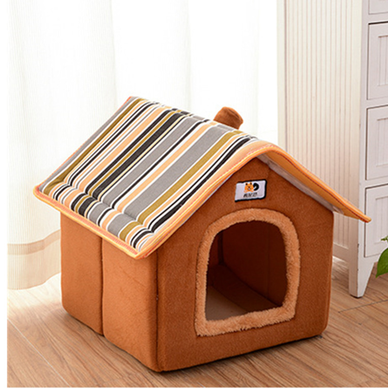 Winter pet nest removable and washable dog kennel cat nest pet nest Chimney House nest pet supplies factory direct wholesale