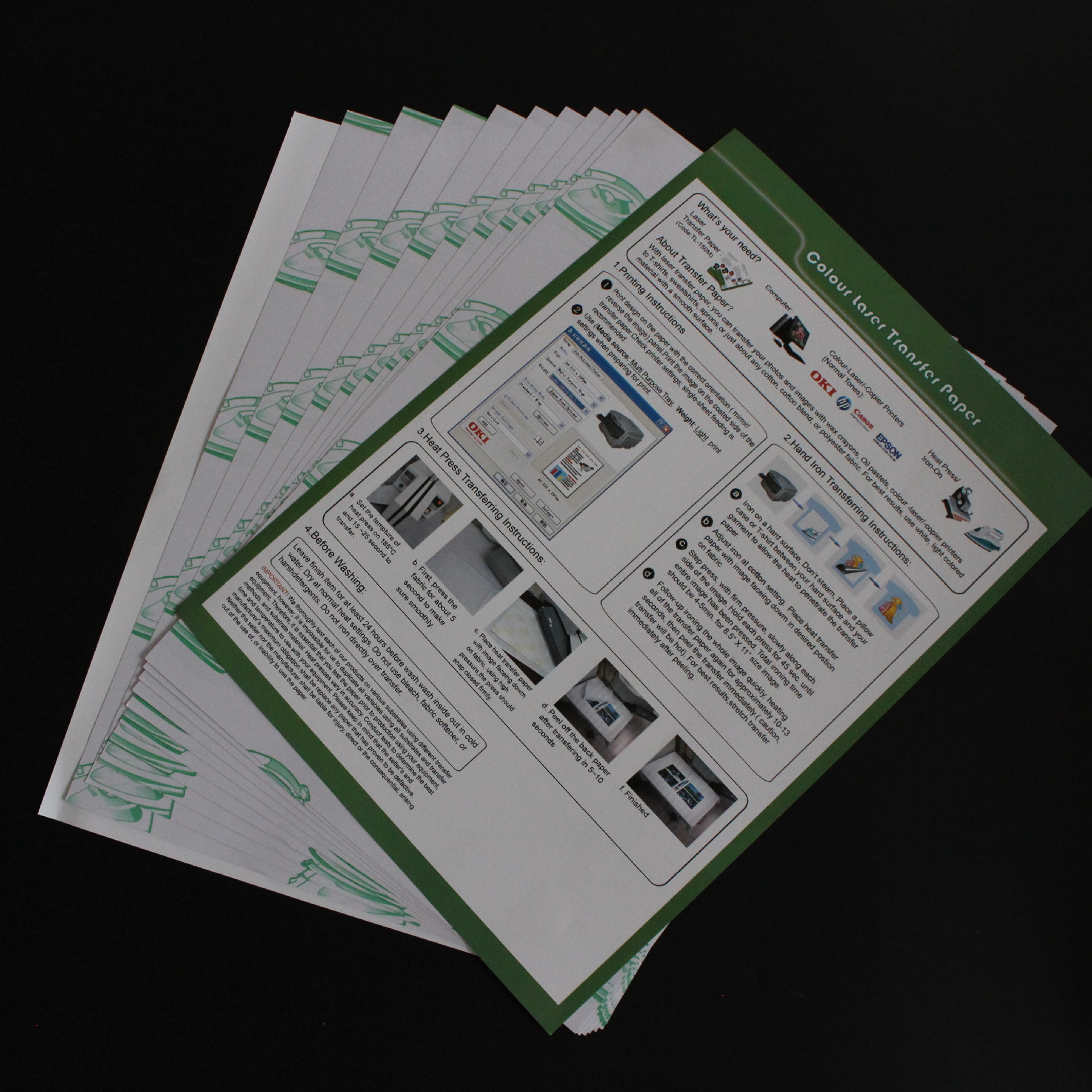 light laser paper Toner A4 no coating light color heat transfer universal laser hard thermal transfer paper
