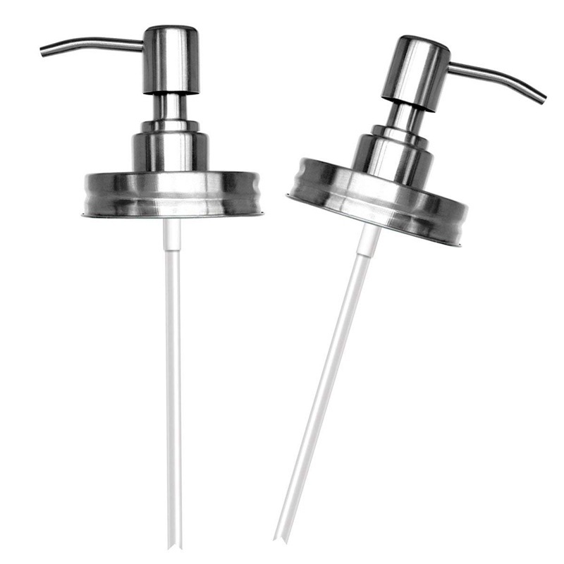 Spot 304 stainless steel pump head bottle cap Mason tank hand sanitizer Nozzle nozzle milk hydraulic pump bath bottle Press