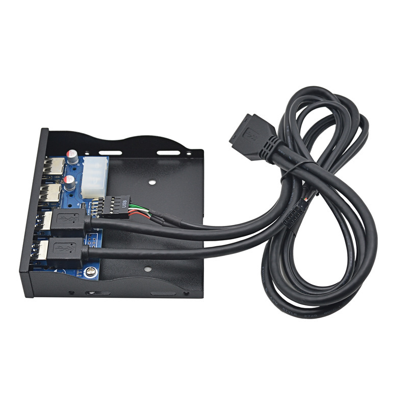 人気usb3.0ソフトドライブフロントパネル3.5インチ19pin/9ピン回転高速u 3 + u 2 4ポート|undefined