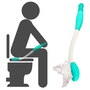 Amazon elderly pregnant women's waist-free toilet cleaning and paper suction device toilet cleaning aid toilet paper device factory wholesale