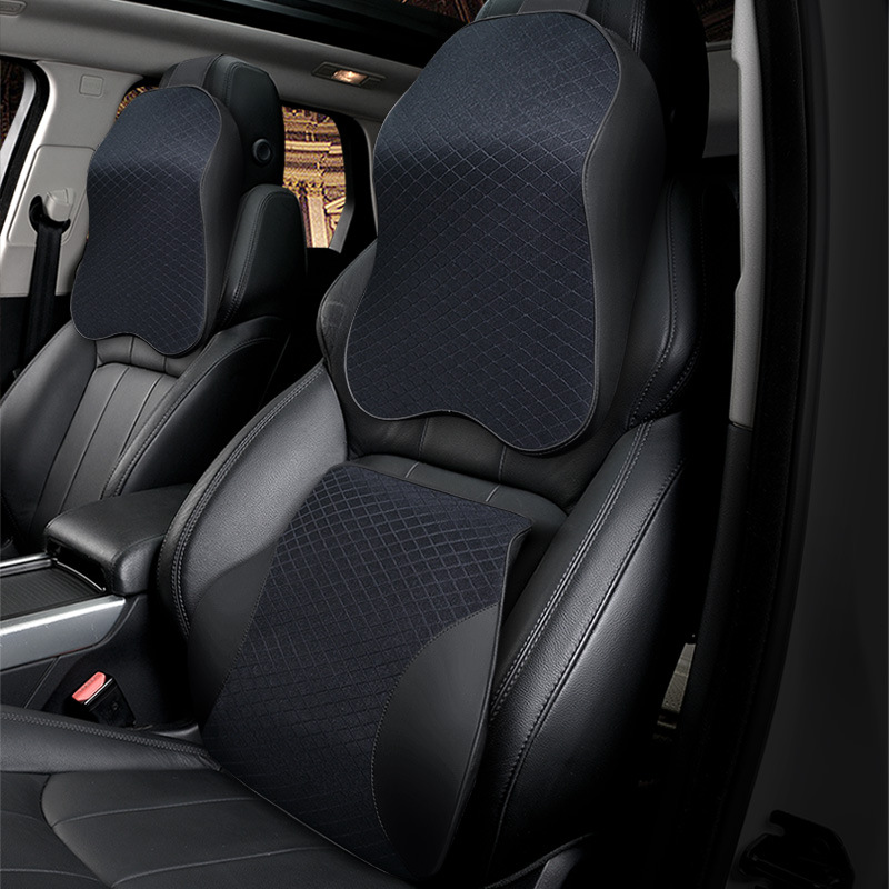 Car Headrest Neck Pillow Car Headrest Lumbar Vehicle Memory Foam Cervical Neck Car Lumbar Seat