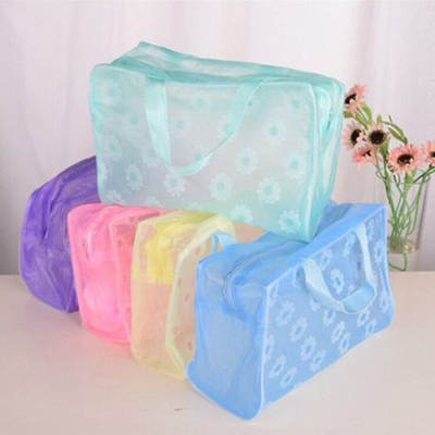 Creative home travel need to prepare floral PVC waterproof cosmetic bag toiletries bath storage bag wholesale