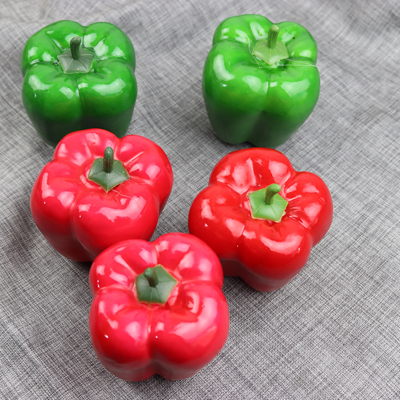 Simulation of chili pepper bell pepper pepper bell pepper vegetable model fake fruit toy props ornaments wholesale