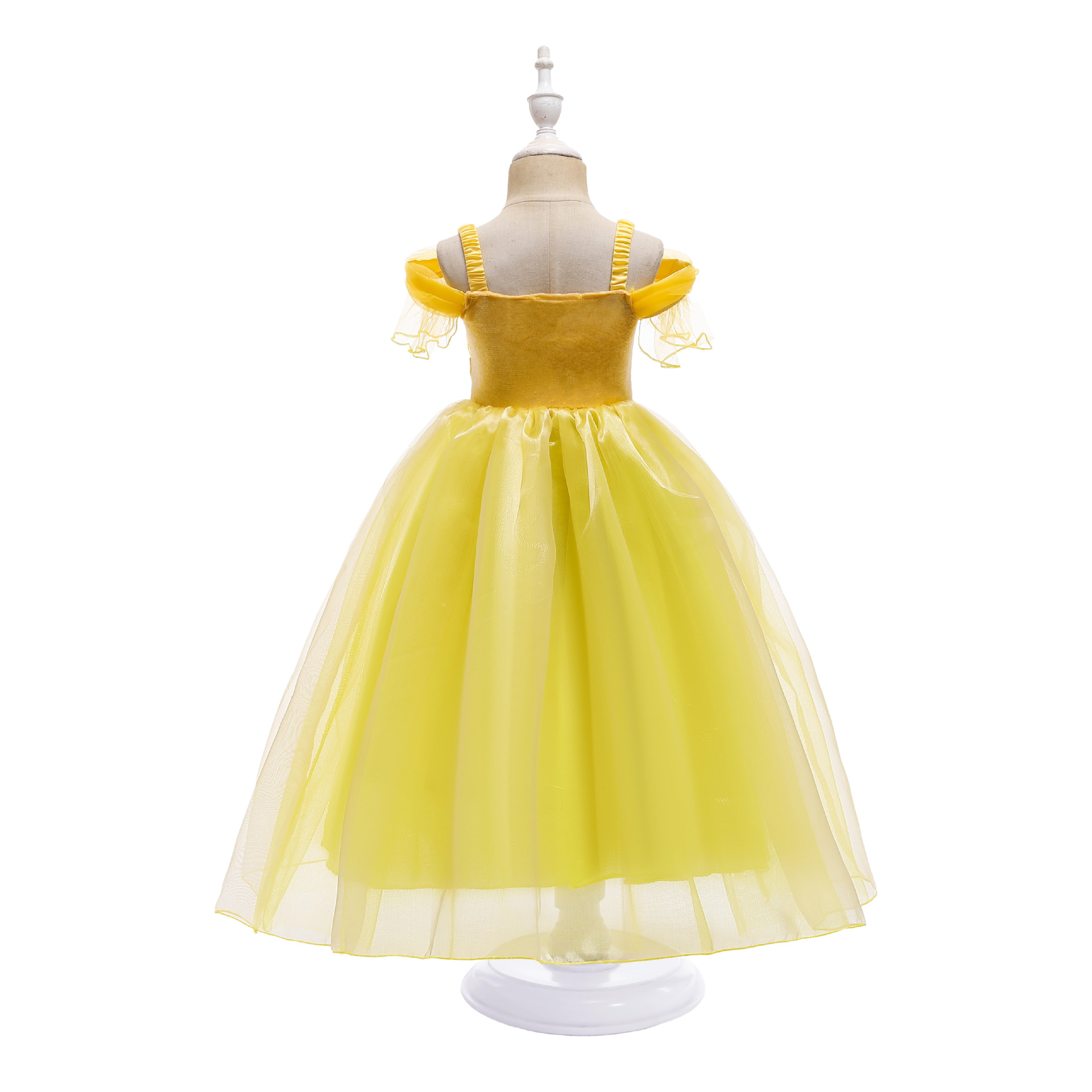 Bell Halloween Frozen Beauty and Beast princess Bell dress girls' holiday performance dress