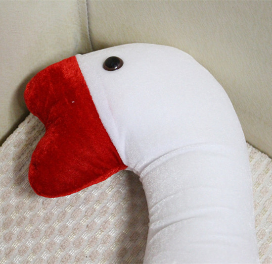 Japanese Big White Goose Headgear Shake Tone with Sand Sculpture Netizen Big Goose Funny Funny Hat Props Activity Gift