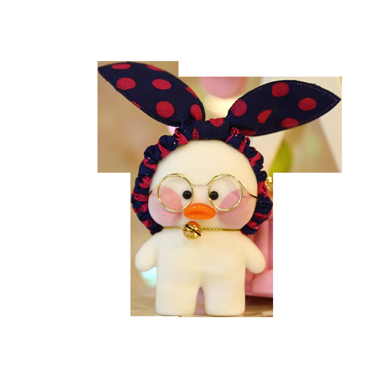 Cyber Celebrity Hyaluronic Acid Yellow Duck Doll ins Duck Creative Cute Keychain Plush Toy Mini Hanging