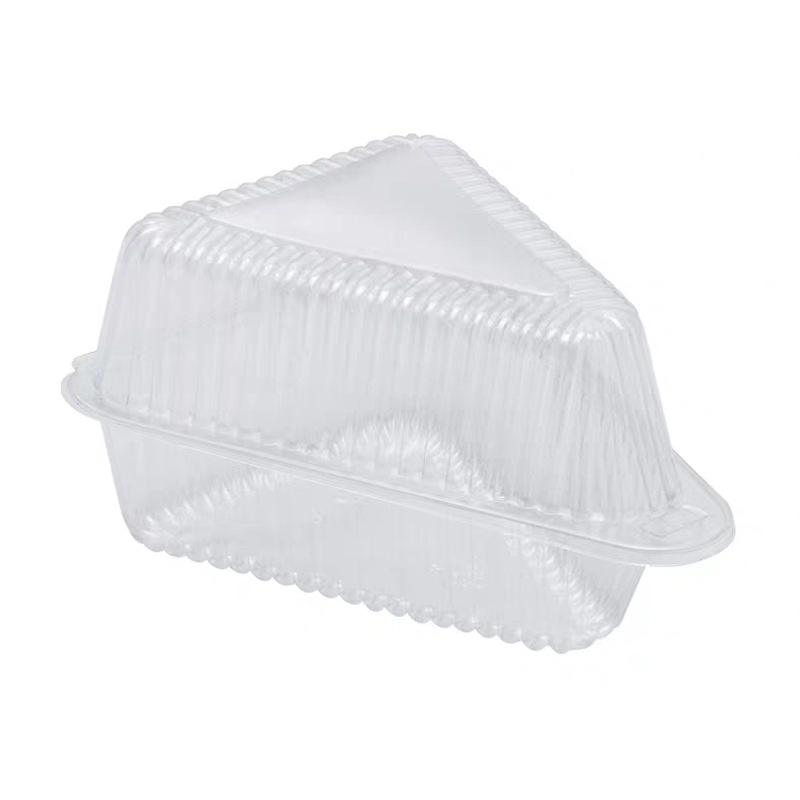 Sandwich Blister Packaging Box Triangle Mousse Baking Packaging Box Transparent Plastic West Point Lasagna Cake Box