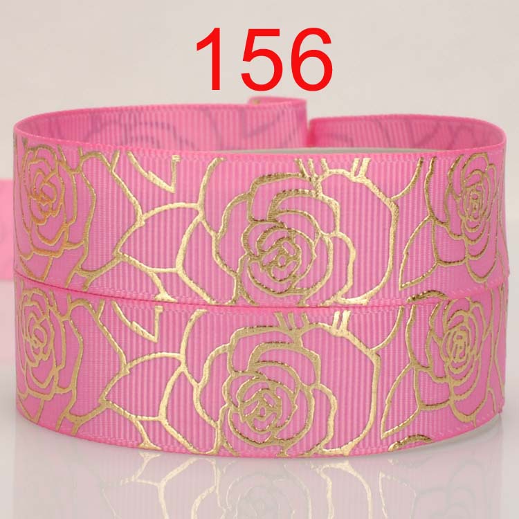 European pattern rose bronzing Ribbon gift packaging baking ribbon DIY hair accessories accessories 22mm
