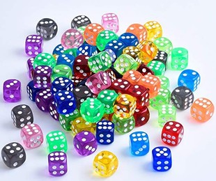 16mm transparent dot dice transparent color Foreign trade cross-border products rounded transparent crystal sieve