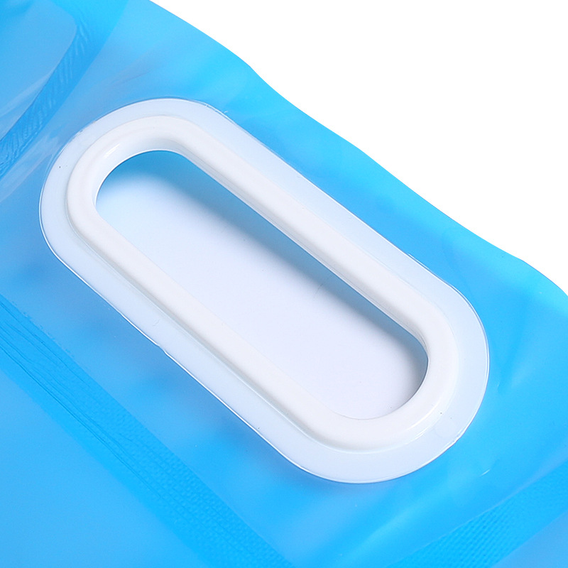 Self-driving camping travel portable water bag PE food grade 5 liters 10 liters folding outdoor emergency water storage bag cross-border