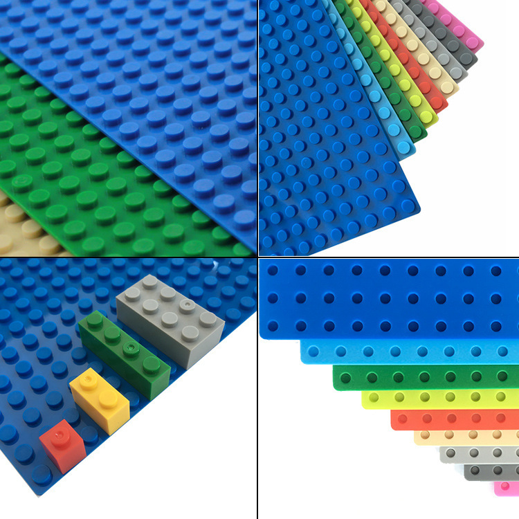 High quality 16*16 point single-sided small particle building block bottom plate 12.8*12.8cm base compatible with Lego 91405