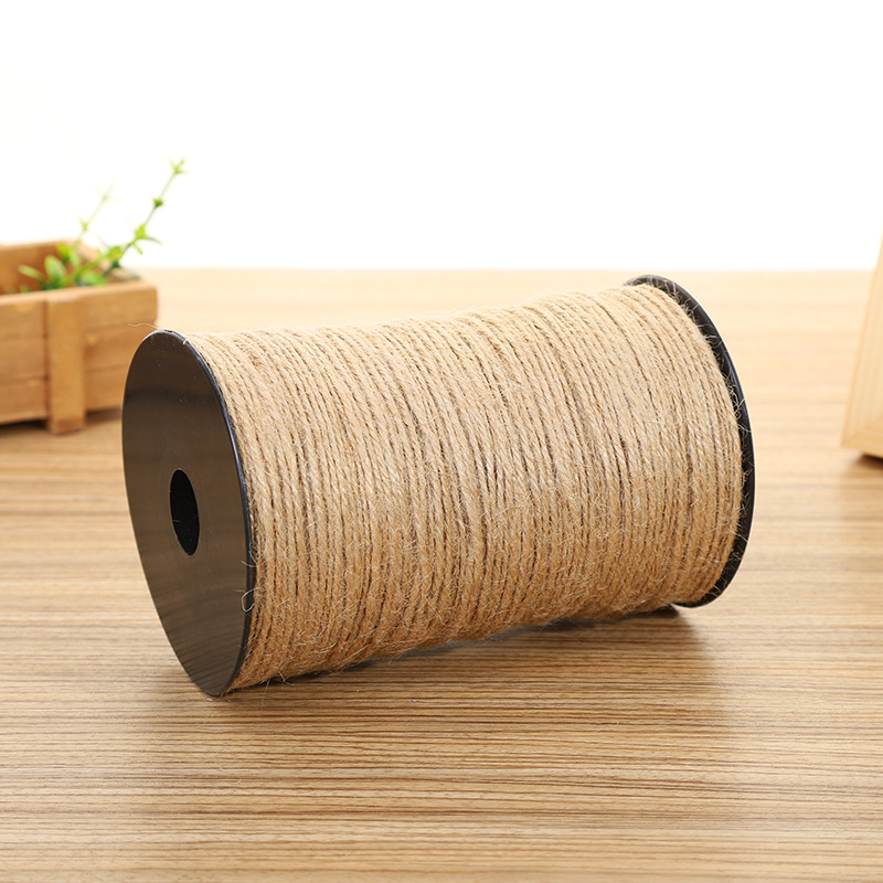 100 meters 2mm multi-size woven hemp rope DIY Hemp rope photo wall fresh bouquet packaging decorative hemp rope