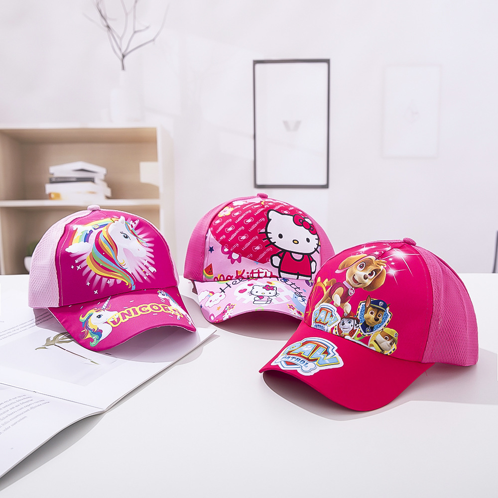 Cartoon Cap Spring New Children's Hat Printed Sunshade Baseball Cap for Boys and Girls Korean Style Children's Cap Summer and Autumn