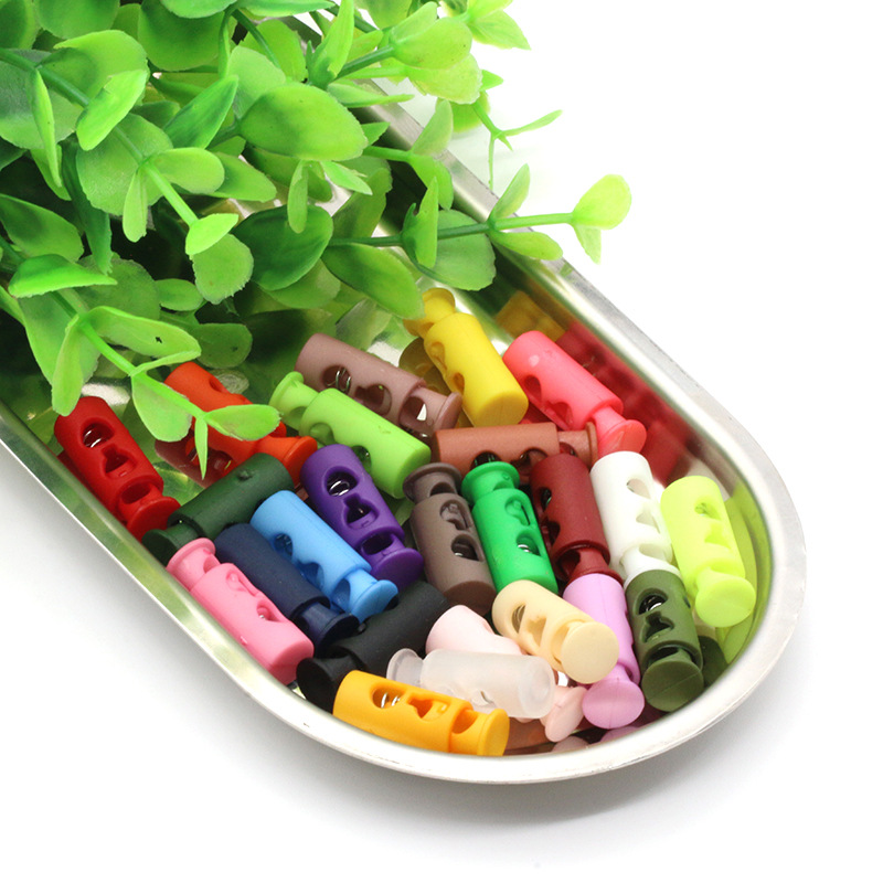 Buttons Plastic Bell Fastening Rope Stop Spring Sports Coat Hat Pig Nose Buckle Elastic Adjustment Buckle Rope Buckle