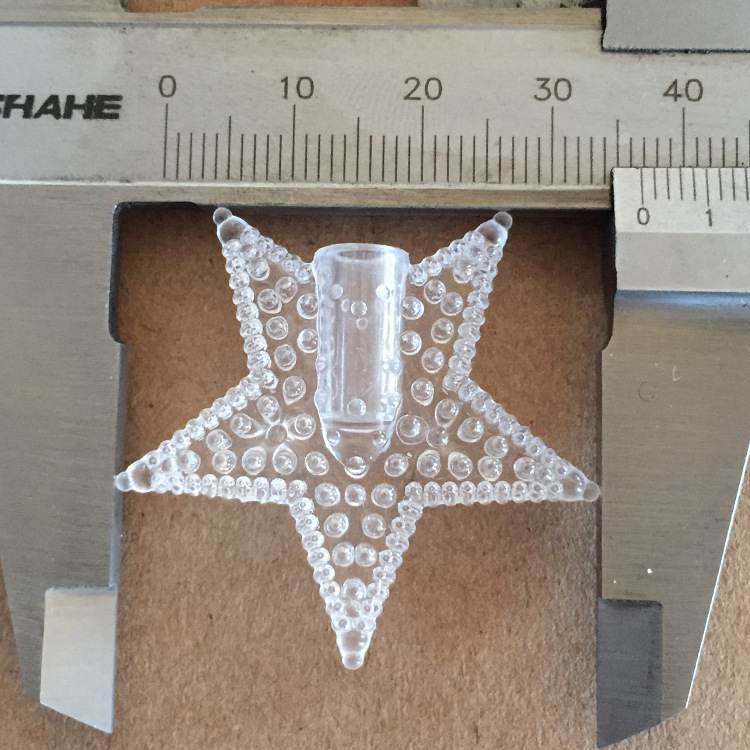 Factory direct LED lights plastic accessories five-pointed star light string flower arrangement pendant star moon light string accessories
