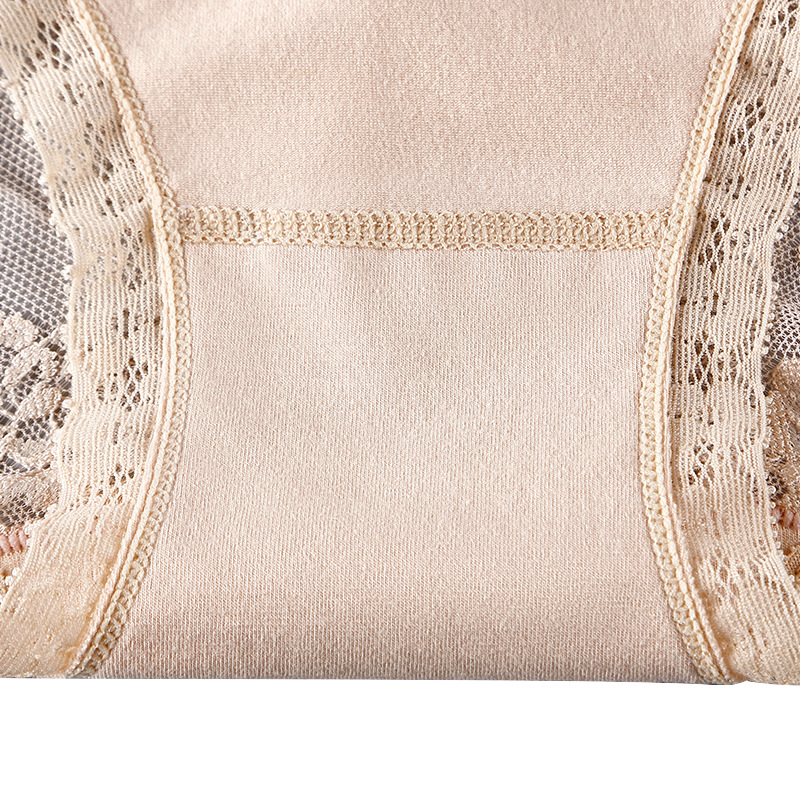Antibacterial Crotch Sexy Lace Underwear Seamless Lace Mid-Waist Underwear Women Seamless Lace Underwear