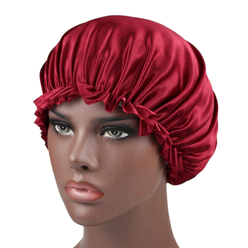 Special for cross-border supply explosion-proof silk lace nightcap chemotherapy cap hair care cap