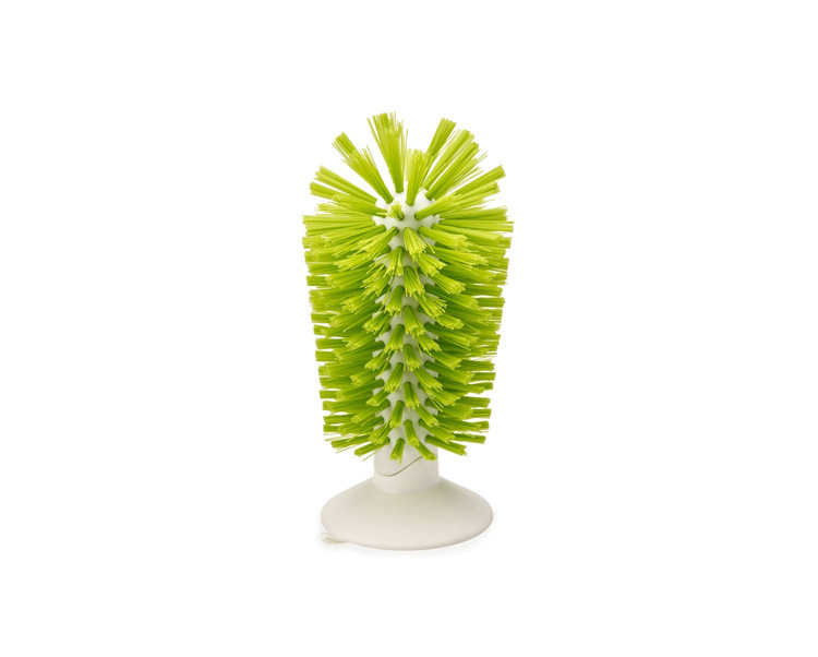 Factory sales kitchen vertical suction cup sink Cup brush glass cleaning brush tall red wine cup brush spot