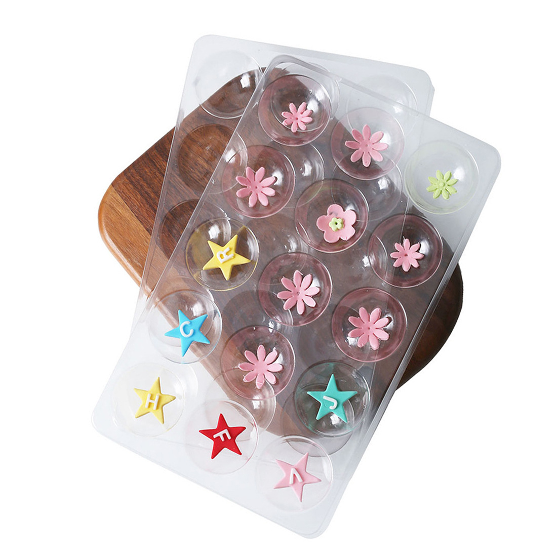 Flip Sugar Mold Flip Sugar Flower Drying Setting Sugar Flower Plastic Holder 2-piece Home Baking Flip Sugar Tool