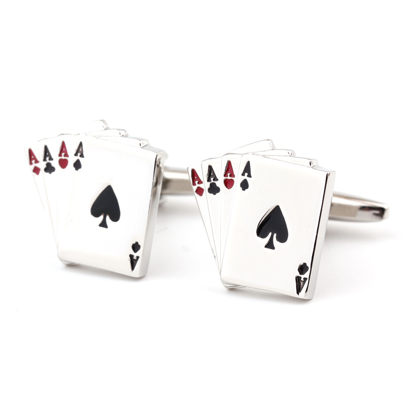 Gemelli da uomo in stile poker, gemelli francesi, gemelli da camicia, gemelli da camicia_voghion.com