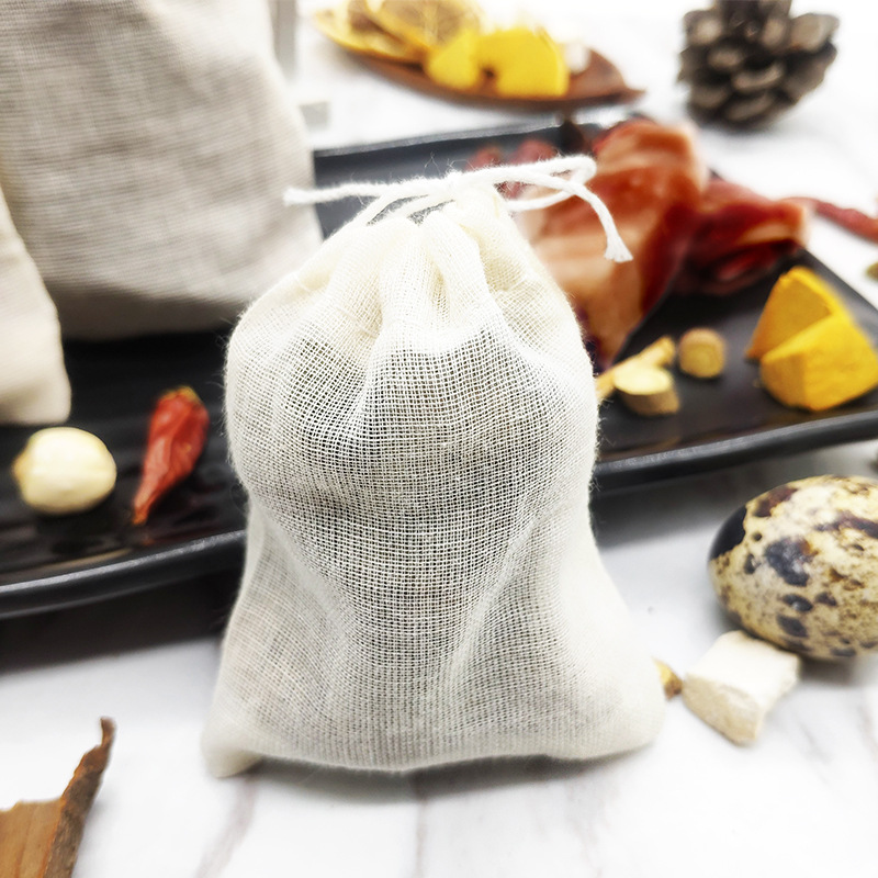 Cotton soup bag decocting medicine bag tea marinade bag large vegetable juice bag decocting medicine bag