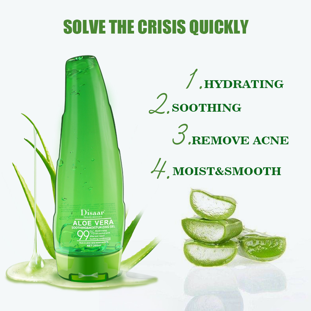 Disaar cross border Aloe vera gel facial soothing skin shrink pores skin care wholesale Aloe vera gel