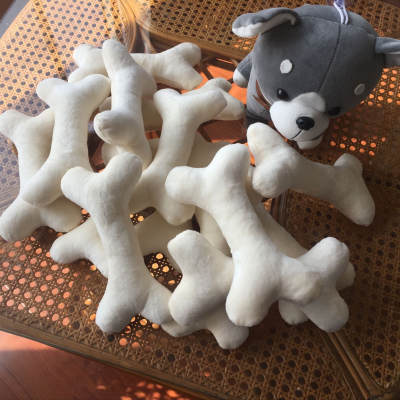 Singles Day Plush Toy Small Gift Bone Doll Simulation Single Dog Dog Food Bite Creative Doll Pillow