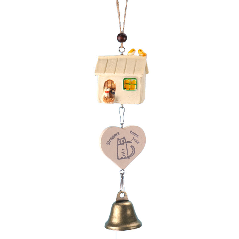 zakka cute cute resin wind chimes ornaments creative cartoon bird car pendant wholesale resin crafts
