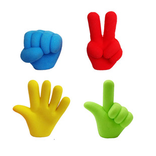 Stone scissors cloth eraser finger shape eraser pencil case Student Prize creative stationery wholesale