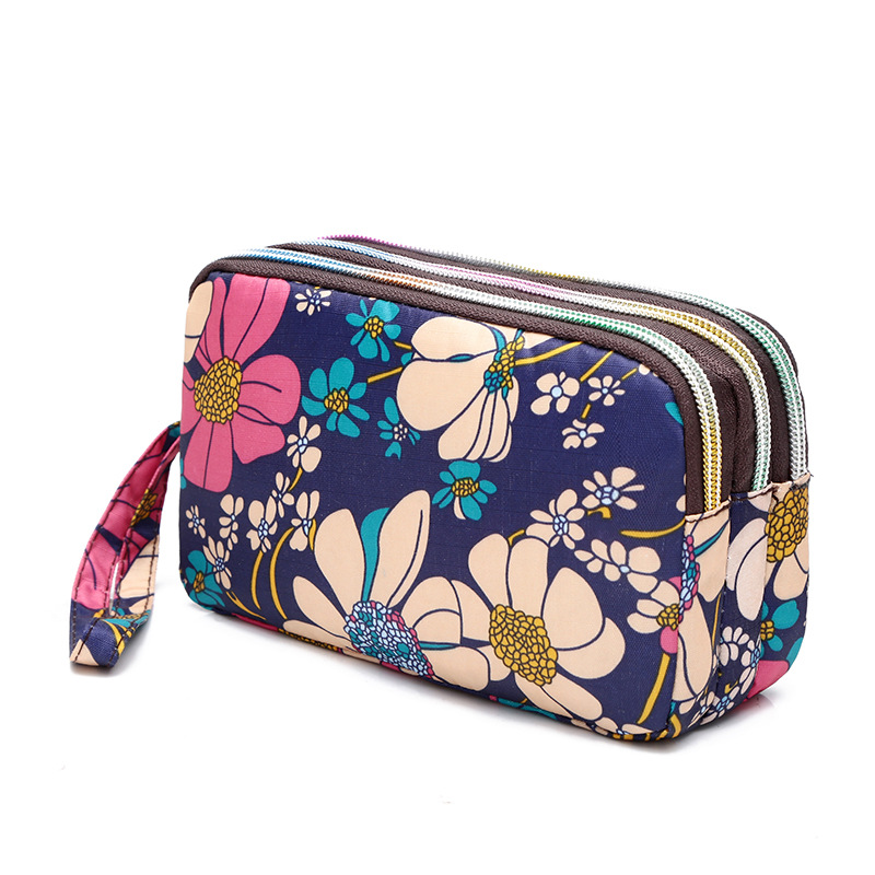 Factory wholesale new wallet coin purse bag female Korean printed wallet mobile phone bag ladies wallet running cloth bag