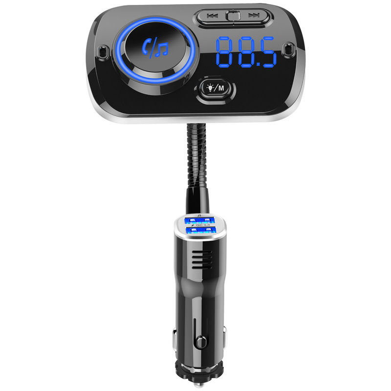 Bc49aq 車 MP3 プレーヤー Bluetooth ハンズフリー通話カラフルな周囲光 Qc3.0 高速充電車載 MP3|undefined