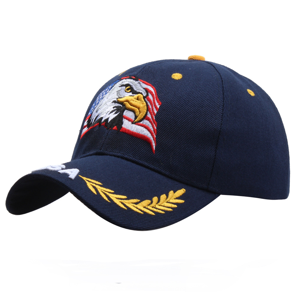 Lan Yin Eagle National flag five-pointed star embroidered baseball cap peaked cap sun hat AliExpress hot fashion