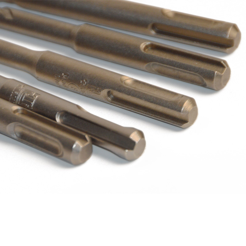 Non-standard round shank four-pit two-pit two-groove carbide electric hammer drill construction through wall concrete impact drill