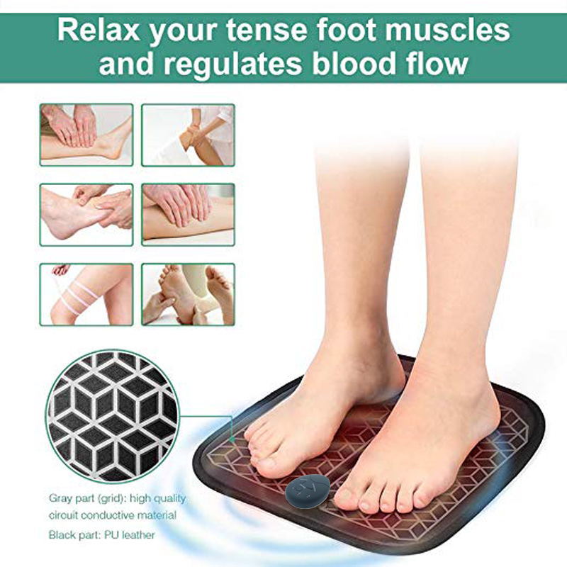 Factory Wholesale EMS Foot Smart Foot Massage Mat Portable Foot Therapy Machine Foot Massager