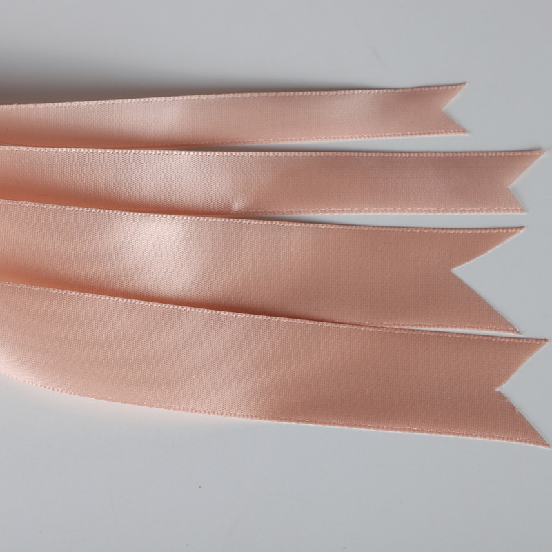 Naked Pink Ribbon Meat Color Polyester Ribbon Gift Flower Packaging Strap Cloth Strap Cake Box Encryption Ribbon