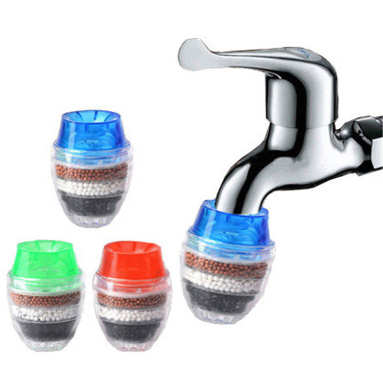 Faucet filter splash-proof water activated carbon 5-layer water filter kitchen shower tap water filter purifier