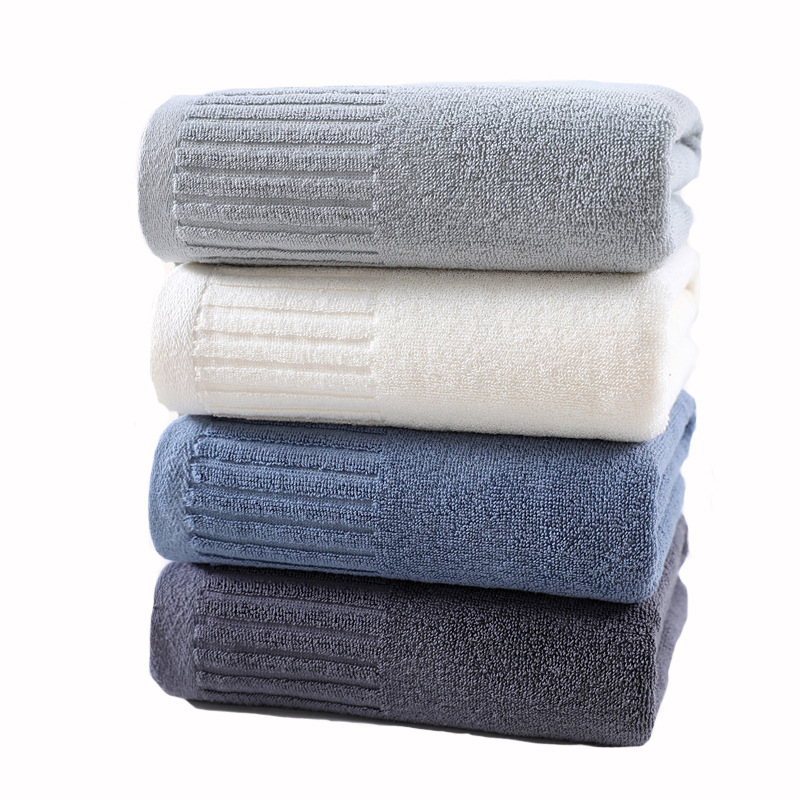 Plain vertical strip wash cotton towel soft company gift employee welfare cotton towel striped face towel a generation of hair
