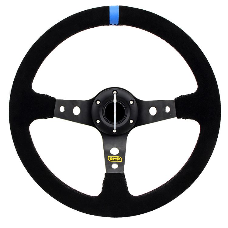 Car modification OMP steering wheel matte leather 14-inch/350MM imitation racing competition Universal steering wheel