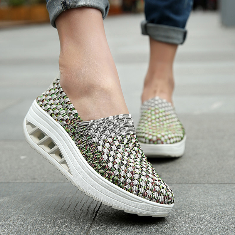 New fashion sports comfortable woven women's shoes AliExpress air cushion shake shoes Fujian supply a generation of hair