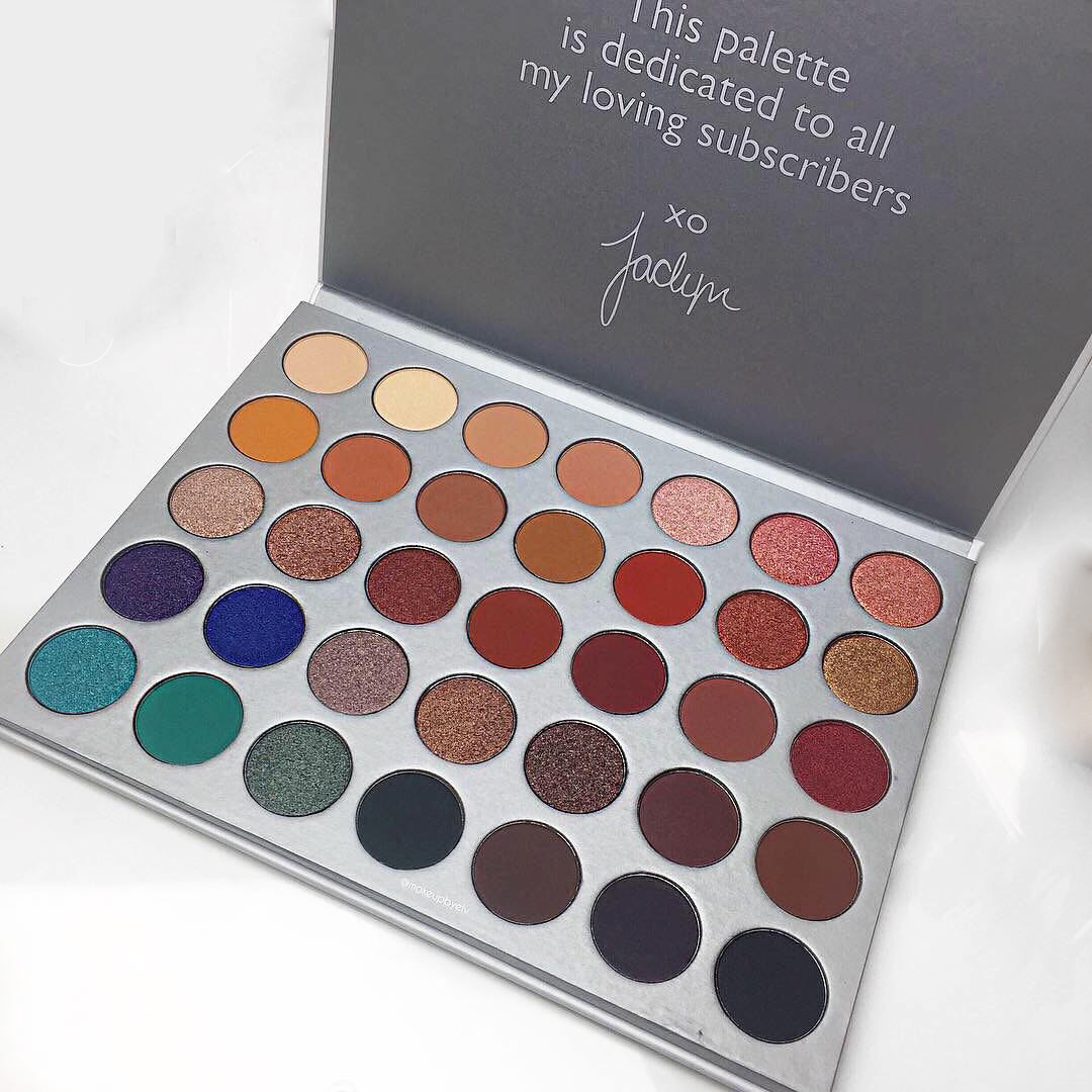 Foreign trade new ink non-35e color eye shadow Plate 35 color pearlescent eye shadow 35s silver eye shadow makeup plate factory outlet