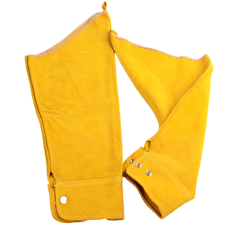 Factory direct supply cowhide welding sleeve welder heat insulation special sleeve labor protection protective sleeve flame retardant sleeve