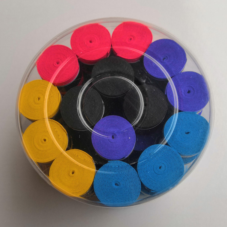 Badminton hand glue tennis hand glue slingshot dumbbell pressure point hand Glue Fishing Rod sweat belt non-slip winding belt 60 Pack