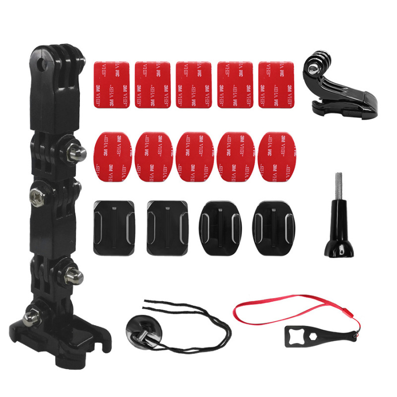 For gopro hero 9/8/7/5オートバイヘルメットあご固定ブラケット大疆スポーツカメラ部品|undefined