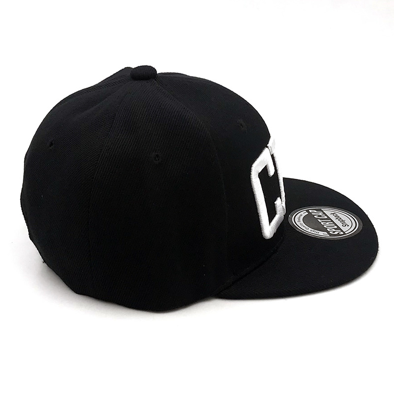 Foreign Trade Embroidered CR7 Letters Children's Color Matching Baseball Cap C Luo Outdoor Hip-Hop Cap Korean Style Flat Cap Trendy